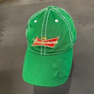 Budweiser green four leaf clover Hat